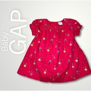 Baby Gap, Tunic Dress with Bloomers Set, Magenta Floral Print, Ruffled Sleeves